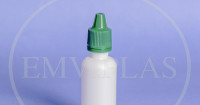 FRASCO CONTA-GOTAS 20ML BRANCO COM TAMPA LACRE - Foto 1