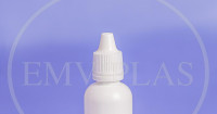 FRASCO CONTA-GOTAS 30ML BRANCO COM TAMPA LACRE - Foto 1