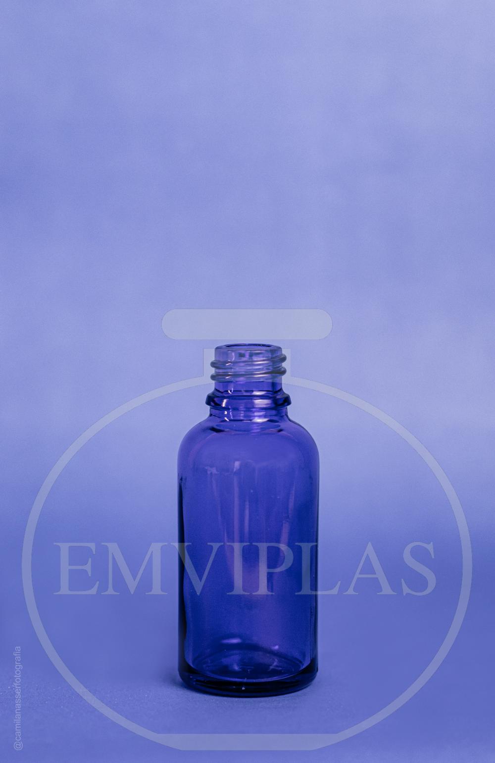 [FRASCO VIDRO AZUL 30ML PP-18MM]
