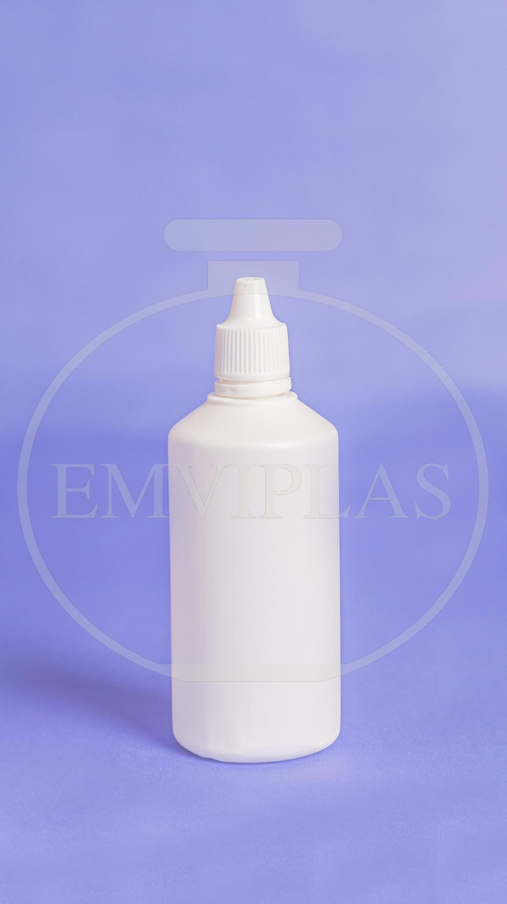 [FRASCO CONTA-GOTAS 100ML BRANCO COM TAMPA LACRE]