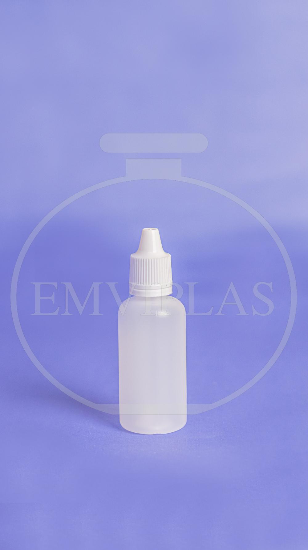 [FRASCO CONTA-GOTAS 30ML NATURAL COM TAMPA LACRE]