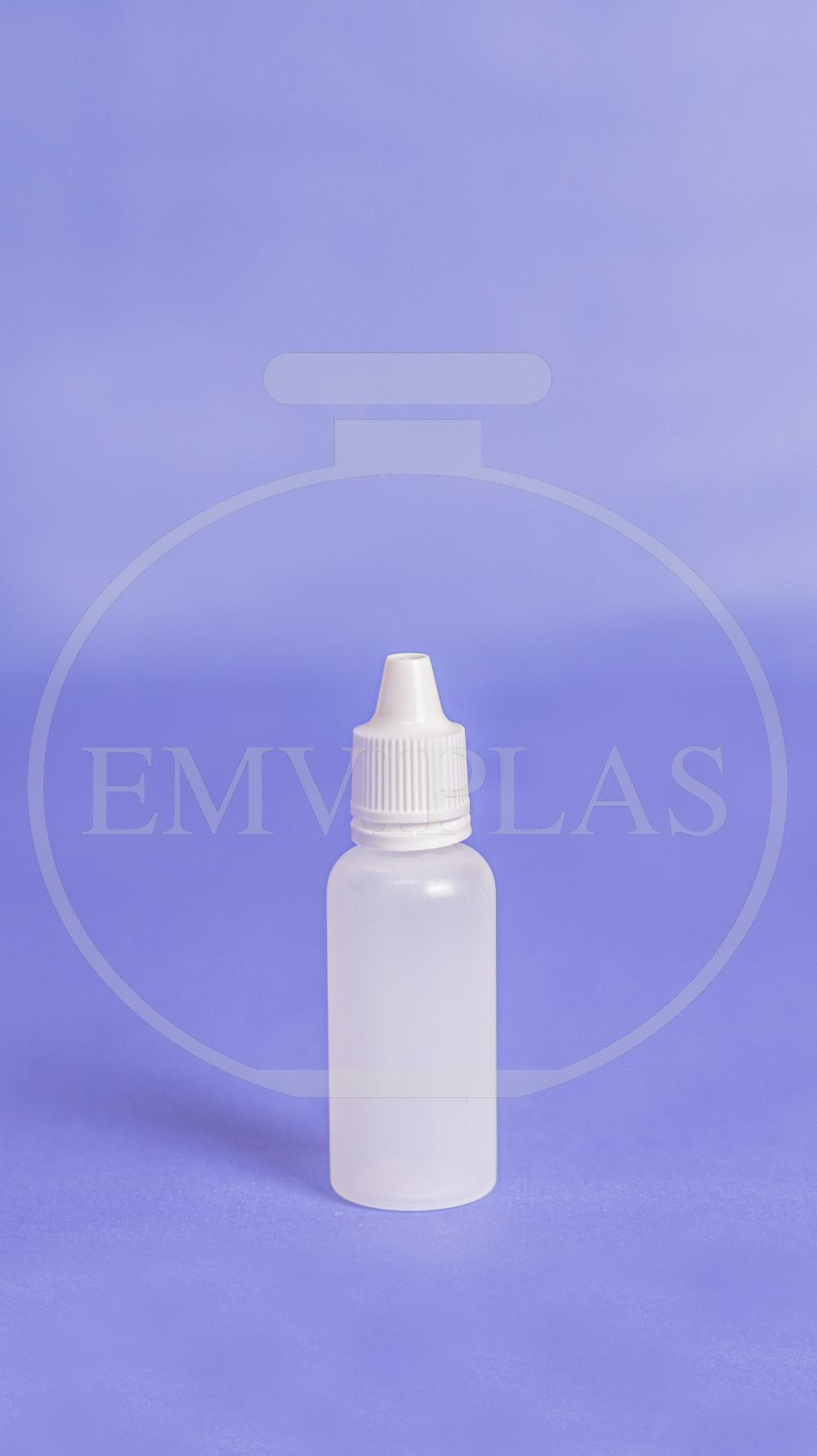 [FRASCO CONTA-GOTAS 20ML NATURAL COM TAMPA LACRE]