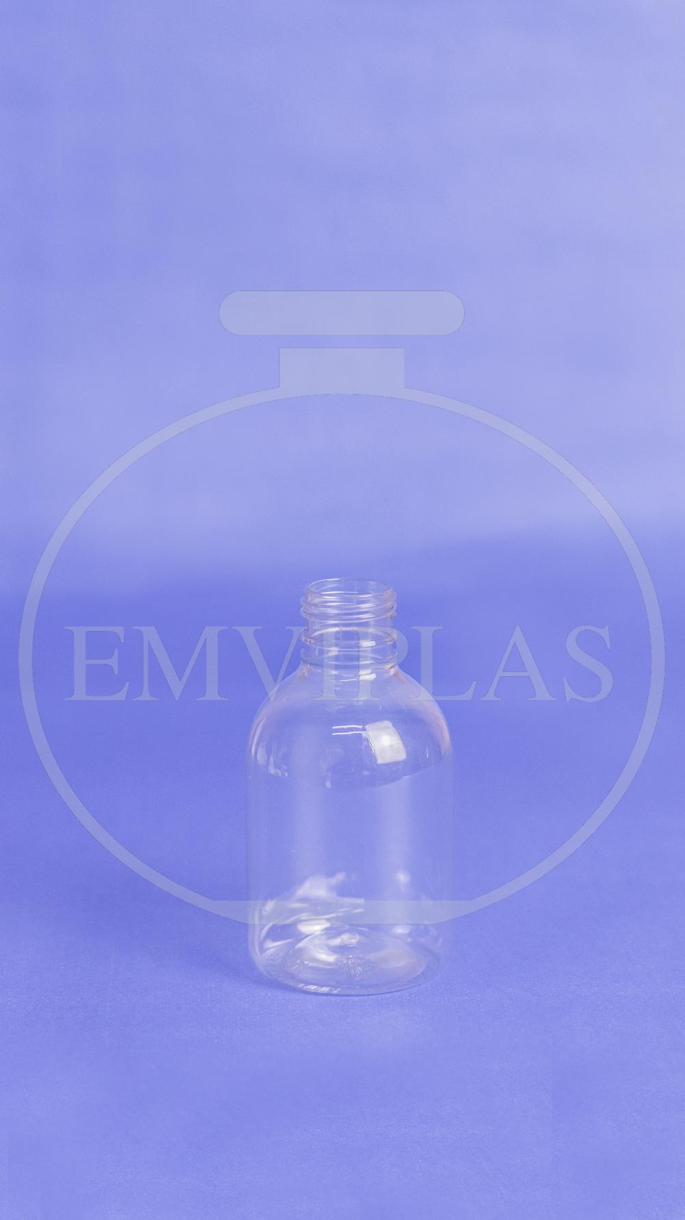 [FRASCO PET 120ML CRISTAL 24MM OMBRO REDONDO ]