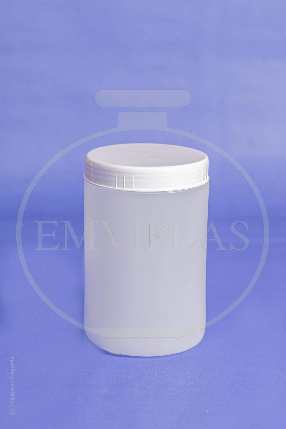 [POTE PEAD 500ML BOJUDO NATURAL COM TAMPA ROSCA]