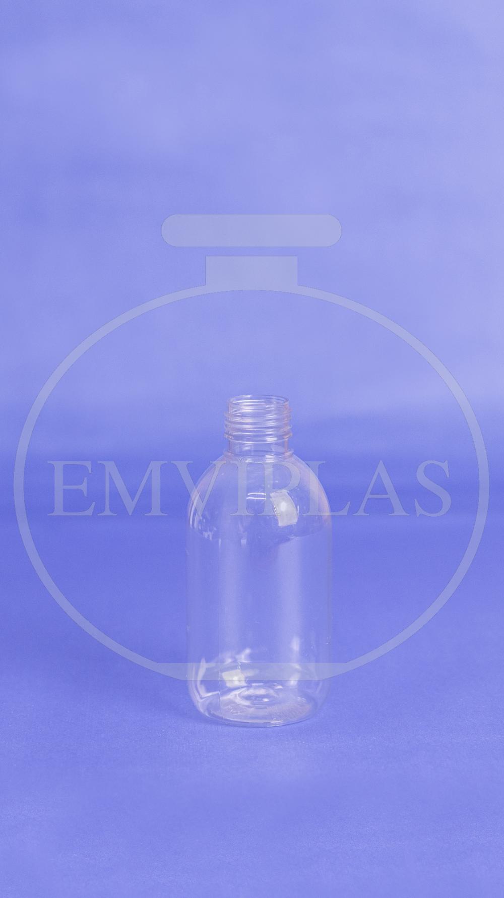 [FRASCO PET 150ML CRISTAL 24MM  OMBRO REDONDO]